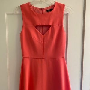 French Connection Fit & Flare Cut Out Dress